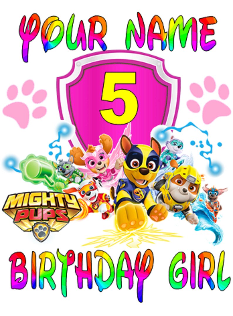 Inspired NEW Paw Patrol Personalised T 