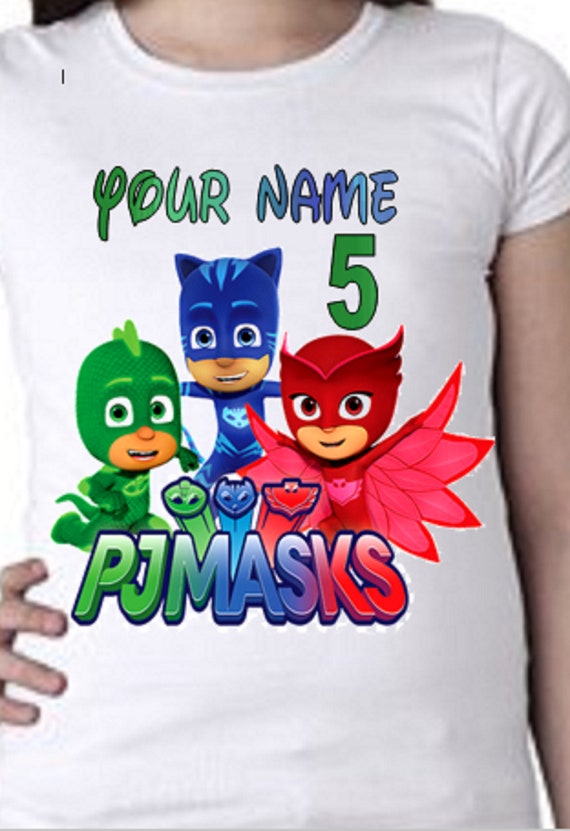 PJ masks personalised tshirt Etsy