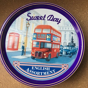Boîte publicitaire en fer Vintage Sweet Day