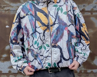Vintage Head Jacket Beatiful Bird print
