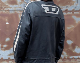 Disel Black Leather Jacket