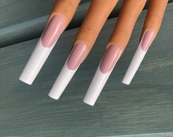 Xxxl Tapered Square French Tips | Extendo Press On Nail Set