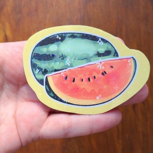 Sparkle Wassermelone Aufkleber / Obst Aufkleber / Journaling / Scrapbooking / Hydroflask Aufkleber / Wassermelone / Kokette / Obst