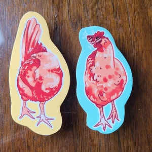 Cool Chicks Stickers / Sticker / Vinyl Sticker / Journaling / Scrapbooking /Hydroflask Sticker / Bird Sticker / Chickens / Chicken Stickers