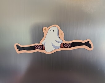 Ghost Babe Magnet / Fridge Magnet / Halloween Decor / Ghost Magnet / Ghost / Halloween / Cute Decor / Small Magnet / Funny Gift