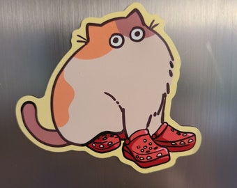 Shoe Kitty Magnet / Fridge Magnet / Cute Magnet / Cat Magnet / Cat /Cute Magnet