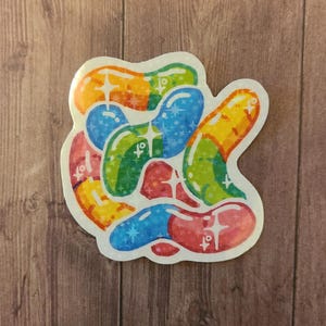 Gummy Worm Sticker / Worm Sticker / Vinyl Sticker / Journaling / Scrapbooking / Hydroflask / Hydroflask Sticker / Funny Sticker / vinyl