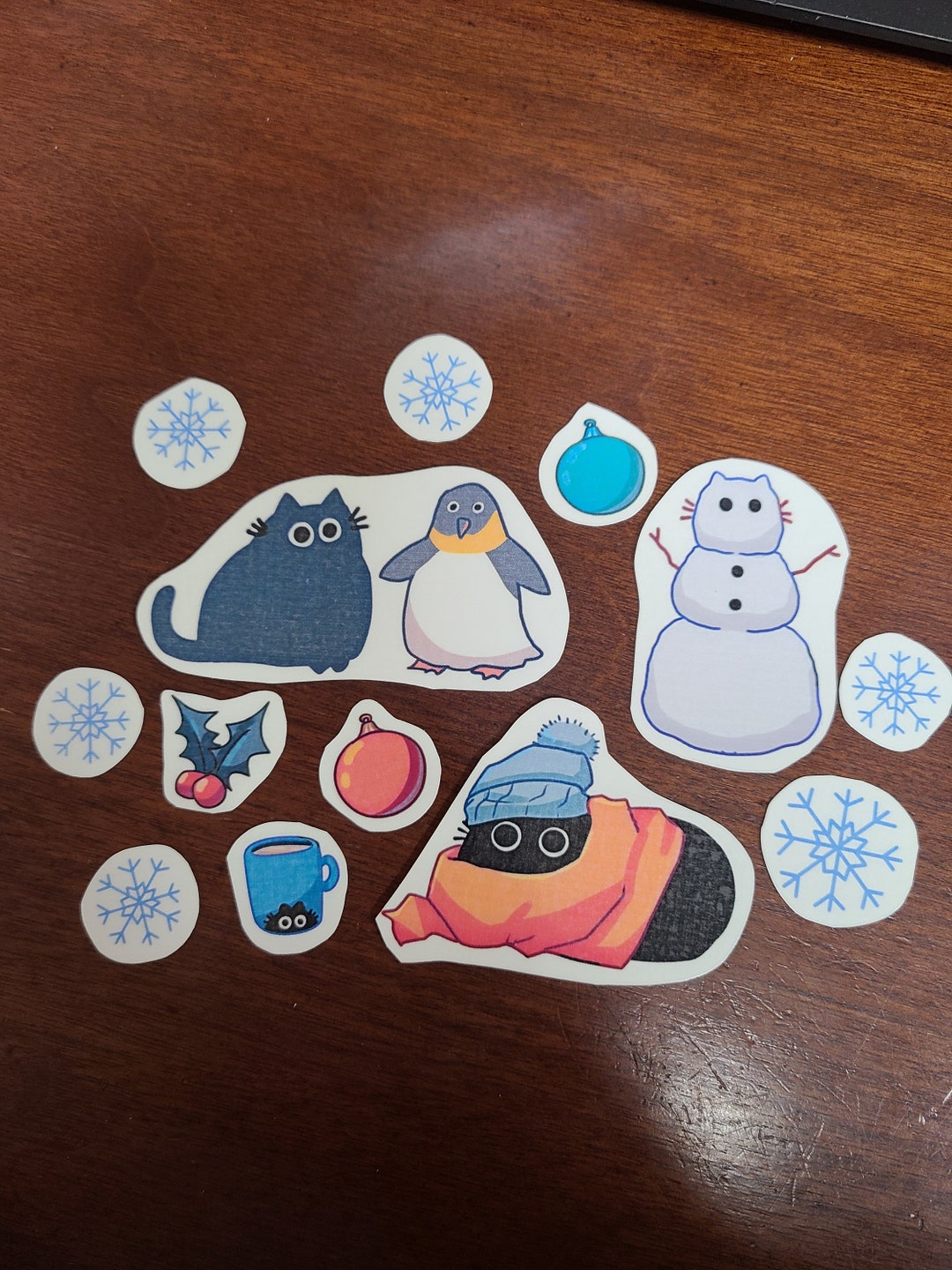 Winter Cat Sticker Bundle / Sticker Pack / Hydroflask Stickers / Vinyl ...