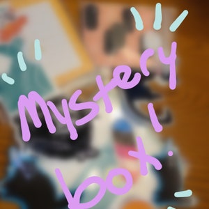 Mystery Box / Stickers / Stationary / Pins / Prints / Grab Bag / Blind Box