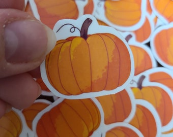 5 Mini Kürbisse / Kürbis Aufkleber / Hydroflask / Hydroflask Aufkleber / Kürbis / Herbst Aufkleber / Sticker Pack / Halloween Aufkleber