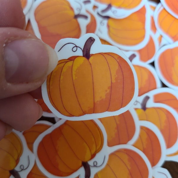 5 Mini Pumpkins / Pumpkin Stickers / Hydroflask / Hydroflask Stickers / Pumpkin / Fall Stickers / Sticker Pack / Halloween stickers