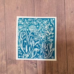 Flower Sticker / flower pattern / Cute Stationary / Tulips / Hydroflask/ Aesthetic / Vinyl Stickers / carnation sticker