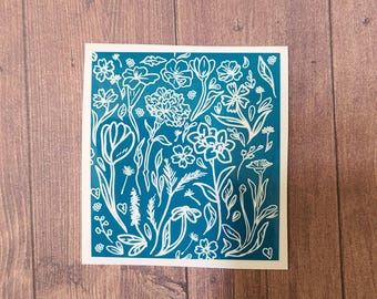 Flower Sticker / flower pattern / Cute Stationary / Tulips / Hydroflask/ Aesthetic / Vinyl Stickers / carnation sticker