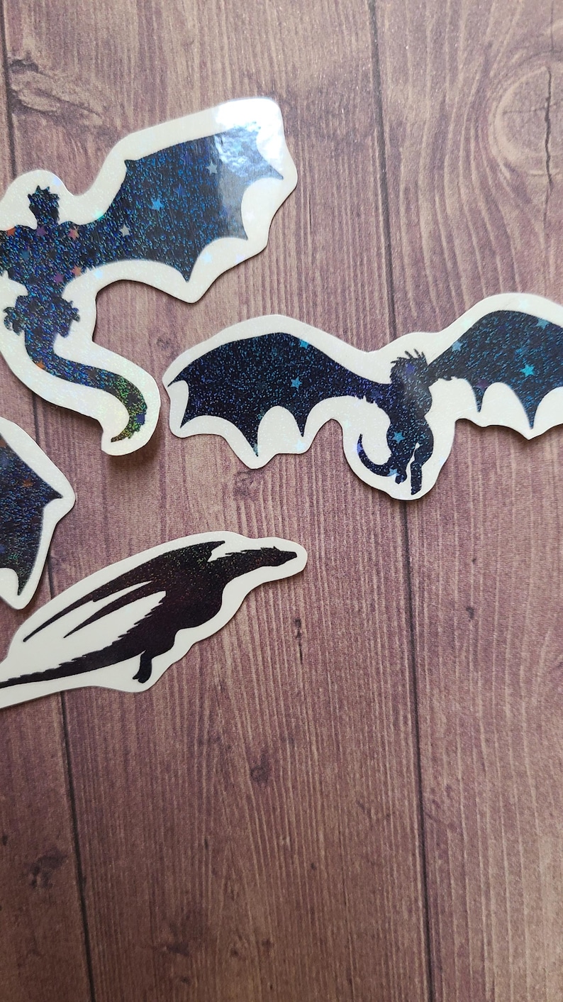 Four Mini Dragon Stickers / Dragon Sticker / Vinyl Sticker / Journaling ...