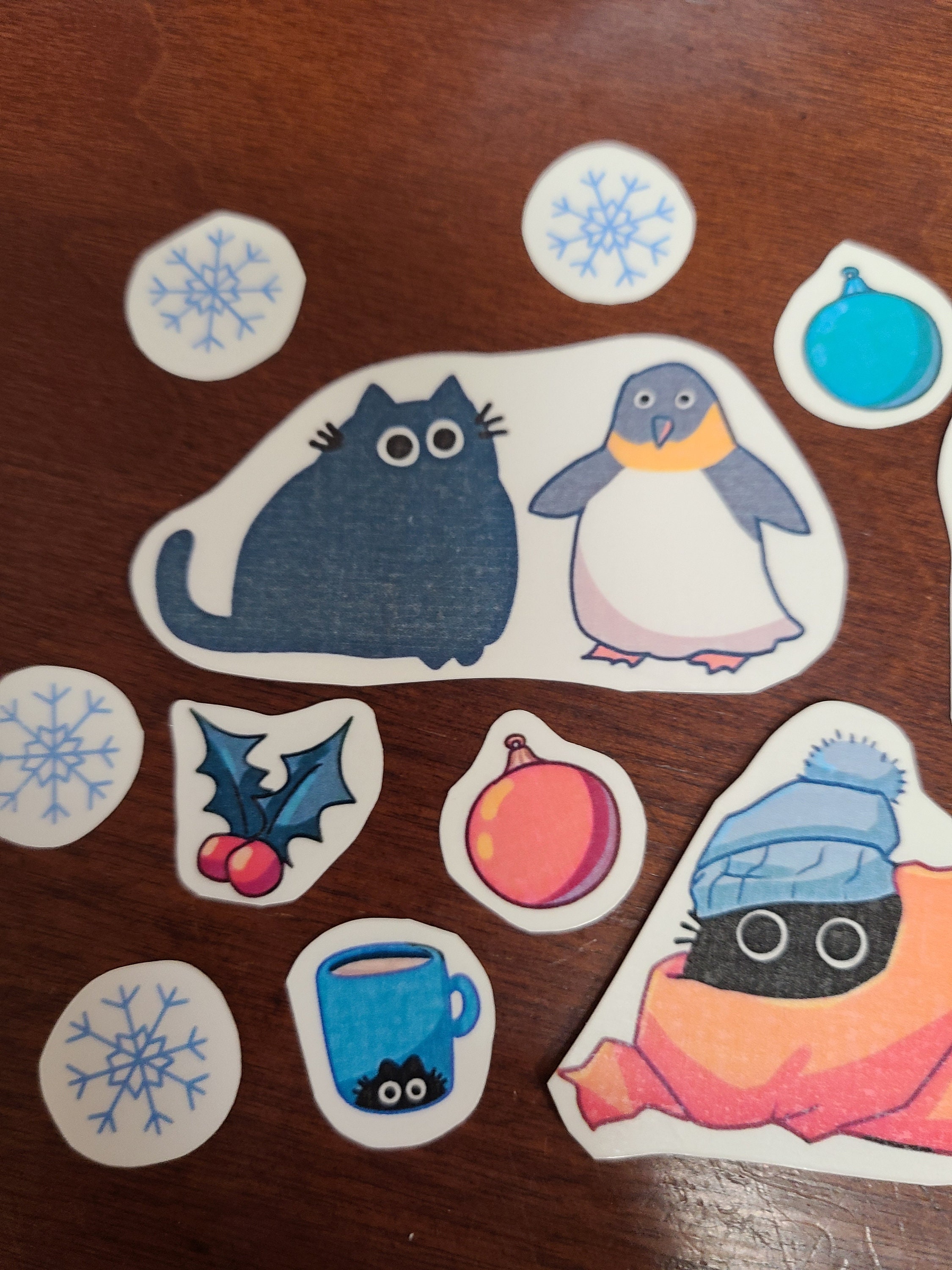Winter Cat Sticker Bundle / Sticker Pack / Hydroflask Stickers / Vinyl ...