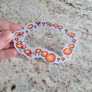 Fairy Ring Sticker / Mushroom Ring / Vinyl Sticker / Journaling / Scrapbooking / Hydroflask /Hydroflask Sticker / Fairy Sticker / Mushrooms