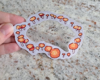 Fairy Ring Sticker / Mushroom Ring / Vinyl Sticker / Journaling / Scrapbooking / Hydroflask /Hydroflask Sticker / Fairy Sticker / Mushrooms