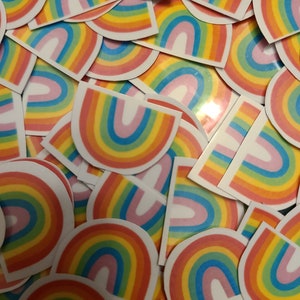 Mini Rainbows / Stickers / Vinyl Sticker / Sticker Pack / Pride / Rainbow / Rainbows / mini stickers / Small stickers / gay sticker