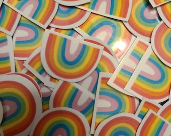 Mini Rainbows / Stickers / Vinyl Sticker / Sticker Pack / Pride / Rainbow / Rainbows / mini stickers / Small stickers / gay sticker
