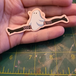 Ghost Babe Magnet / Fridge Magnet / Halloween Decor / Ghost Magnet / Ghost / Halloween / Cute Decor / Small Magnet / Funny Gift image 10