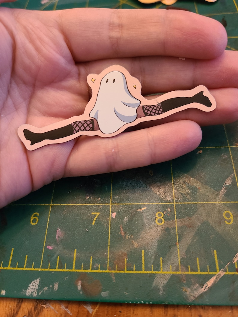 Ghost Babe Magnet / Fridge Magnet / Halloween Decor / Ghost Magnet / Ghost / Halloween / Cute Decor / Small Magnet / Funny Gift image 10