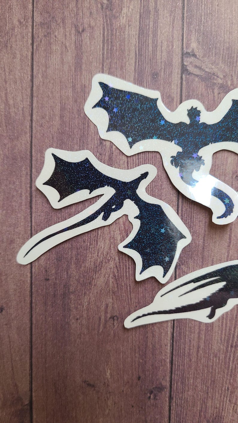 Four Mini Dragon Stickers / Dragon Sticker / Vinyl Sticker / Journaling ...