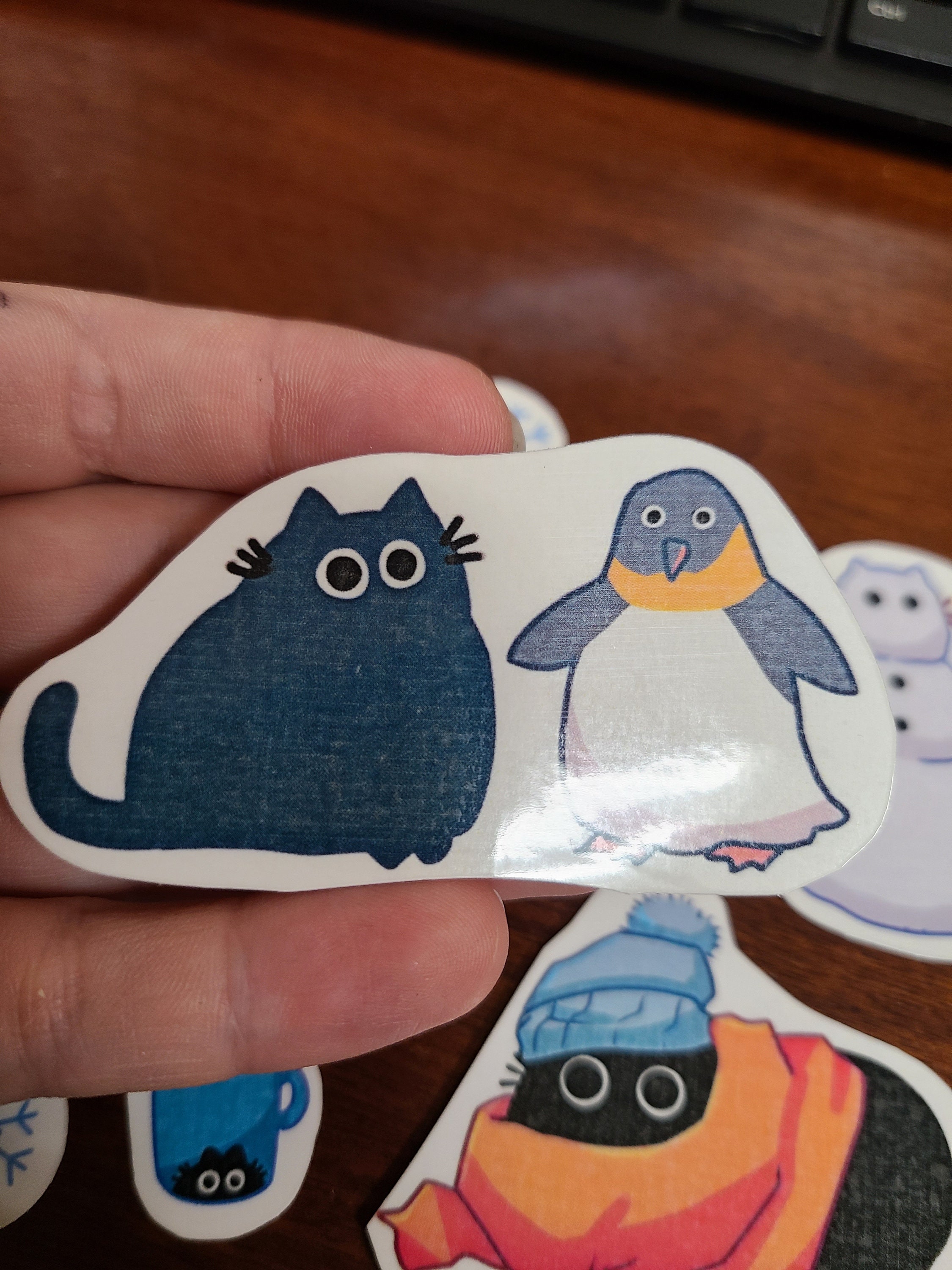 Winter Cat Sticker Bundle / Sticker Pack / Hydroflask Stickers / Vinyl ...