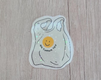Nein Danke Aufkleber / Lustiger Aufkleber / Vinyl Aufkleber / Glitzer Aufkleber / Süßer Aufkleber / ästhetischer Aufkleber / Wasserfester Aufkleber