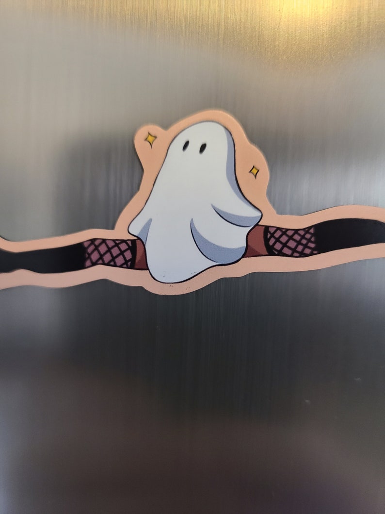 Ghost Babe Magnet / Fridge Magnet / Halloween Decor / Ghost Magnet / Ghost / Halloween / Cute Decor / Small Magnet / Funny Gift image 6