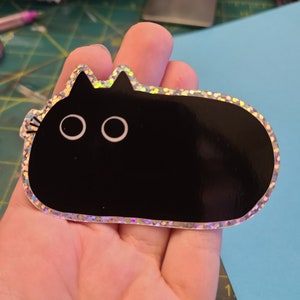 キラキラキラキラキラステッカー / 猫ステッカー / ビニールステッカー / ジャーナリング / スクラップブッキング / ハイドロフラスク / ハイドロフラスクステッカー / 猫 / キラキラキラキラステッカー