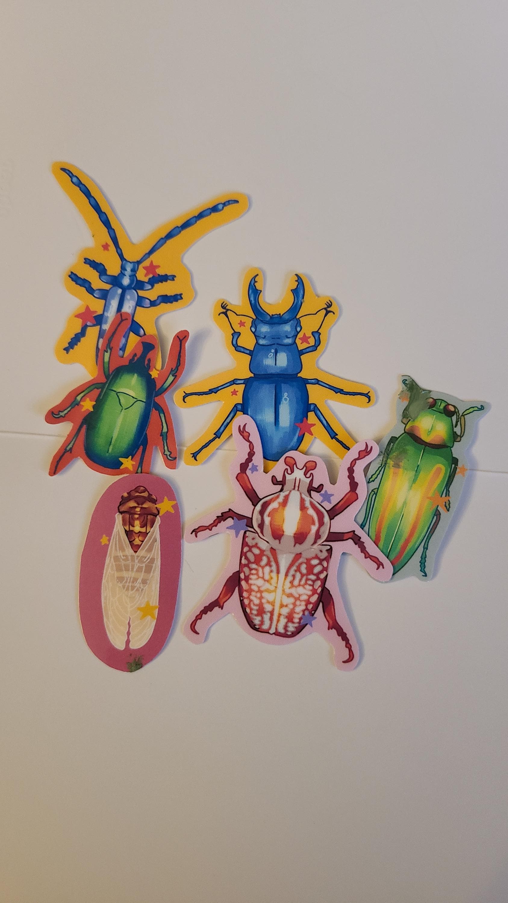 Six MINI Bug Bros / Stickers Bundle / Water Resistant Stickers / Bug ...