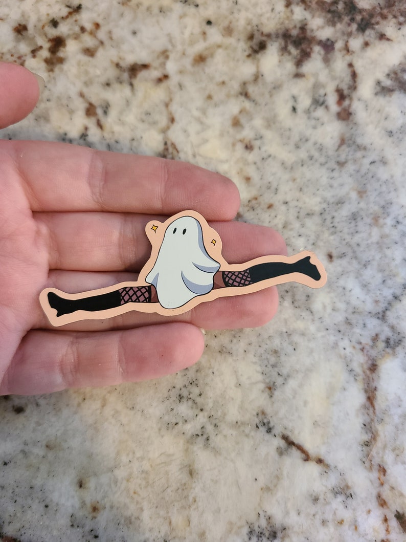 Ghost Babe Magnet / Fridge Magnet / Halloween Decor / Ghost Magnet / Ghost / Halloween / Cute Decor / Small Magnet / Funny Gift image 2