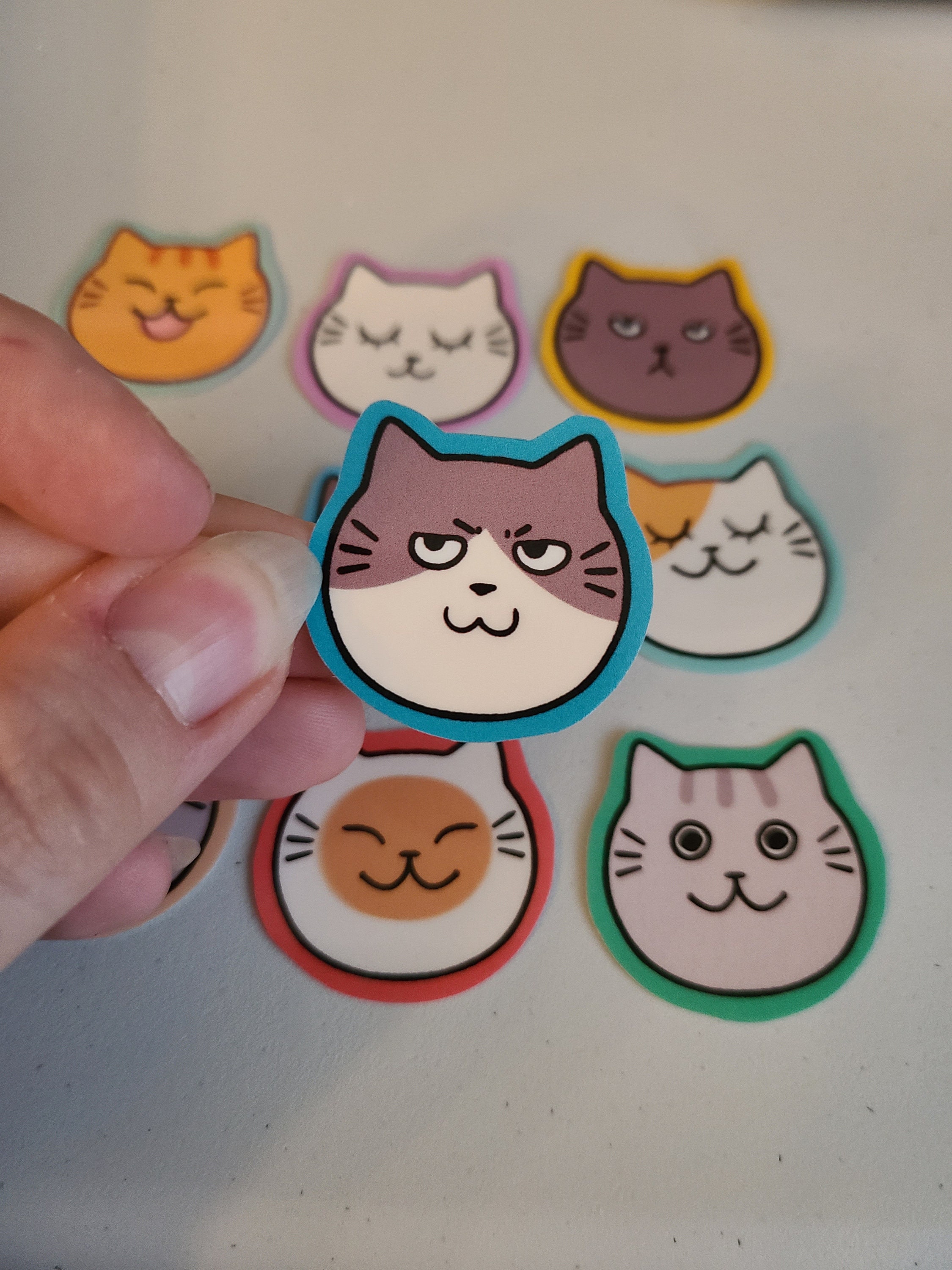 Cat Sticker Pack / Cat Stickers / Vinyl Sticker / Journaling ...