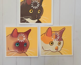 Kitty sticker buffer/kat sticker/vinyl sticker/journaling/scrapbooking/hydroflask/hydroflask sticker/kat/meme sticker