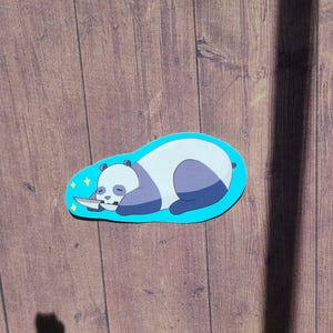 Danger Panda Sticker / Panda Sticker / Vinyl Sticker / Journaling / Scrapbooking /Hydroflask Sticker / Funny Sticker/ Panda / knife sticker