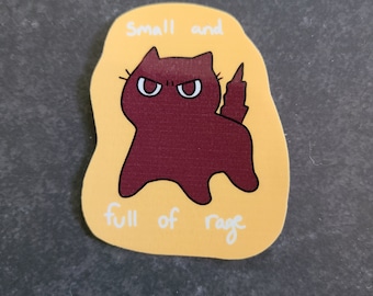 Screaming Cat Sticker / Cat Sticker / Vinyl Sticker / Journaling / Scrapbooking / Hydroflask /Hydroflask Sticker / Cat / Funny Sticker