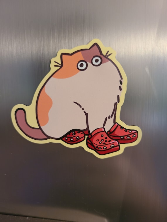 Shoe Kitty Magnet / Fridge Magnet / Cute Magnet / Cat Magnet / Cat /Cute Magnet
