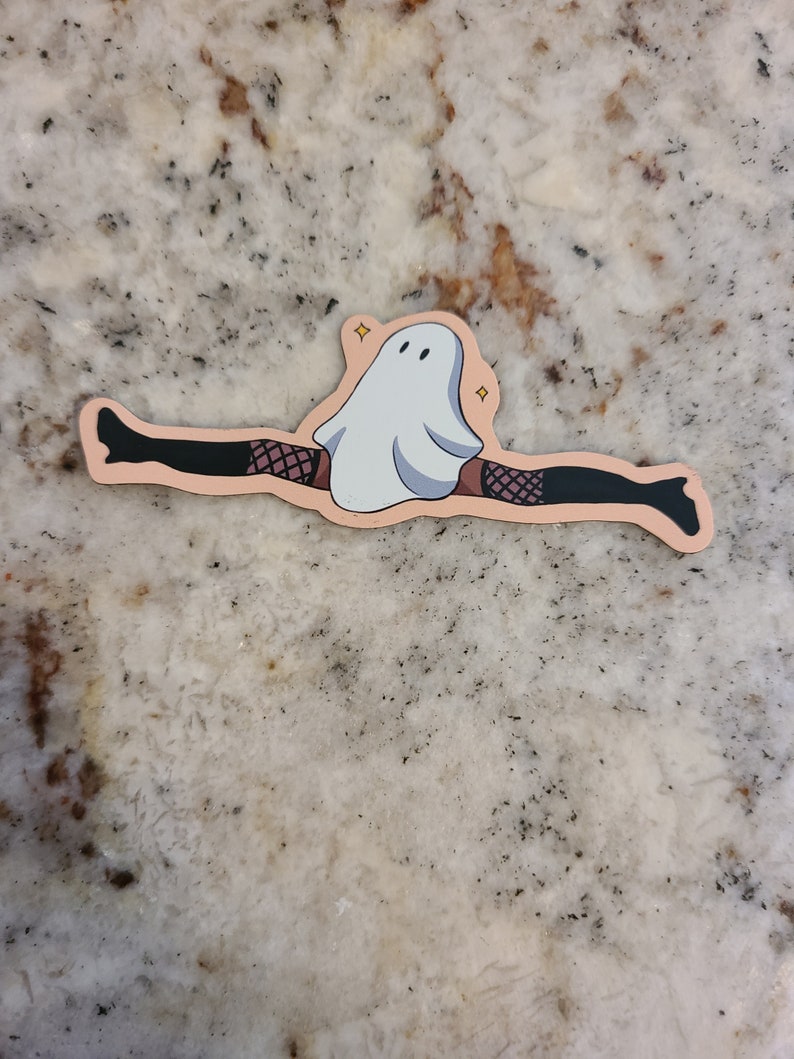 Ghost Babe Magnet / Fridge Magnet / Halloween Decor / Ghost Magnet / Ghost / Halloween / Cute Decor / Small Magnet / Funny Gift image 4