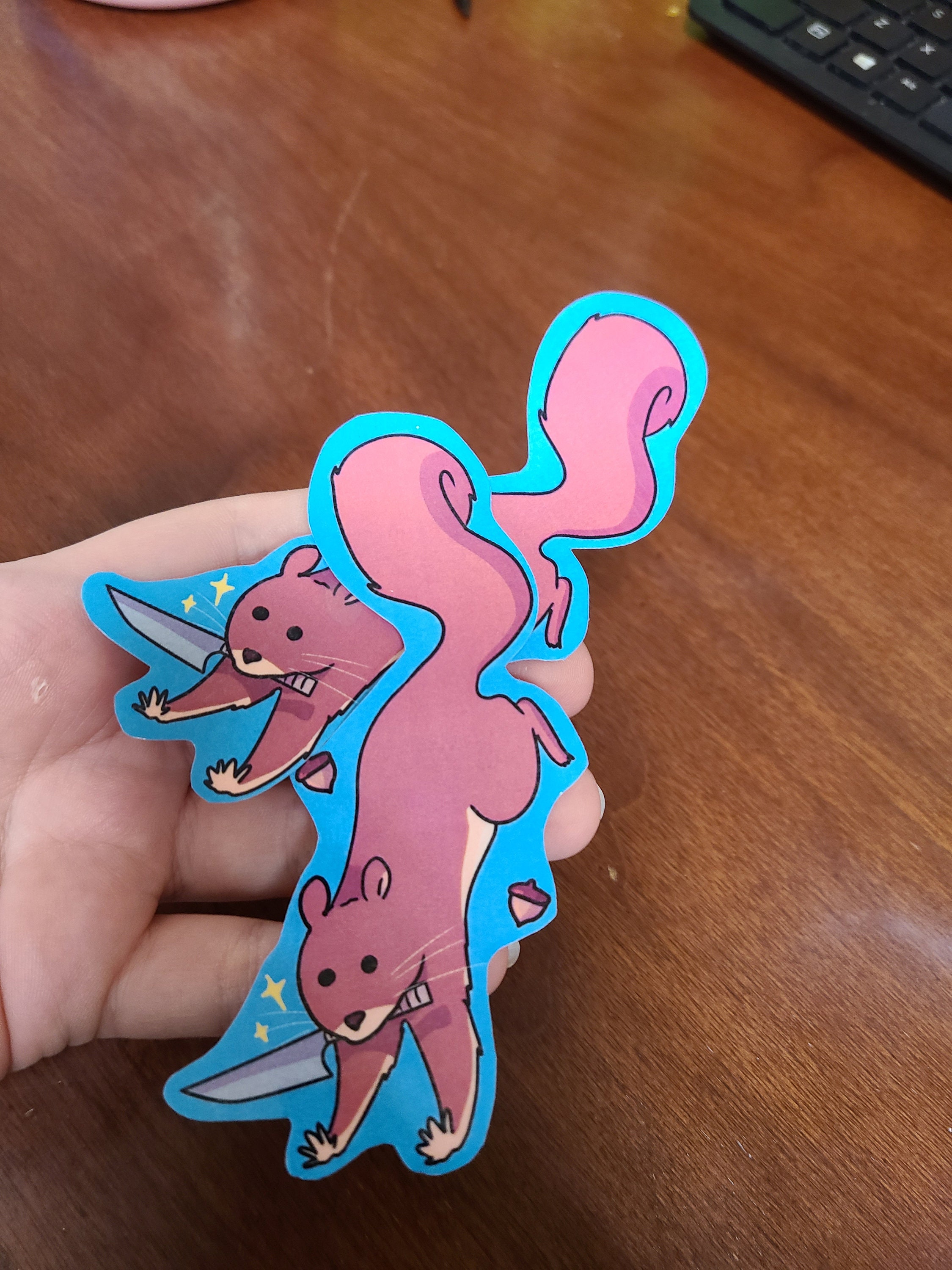 Danger Squirrel Sticker / Squirrel Sticker / Vinyl Sticker / Journaling ...