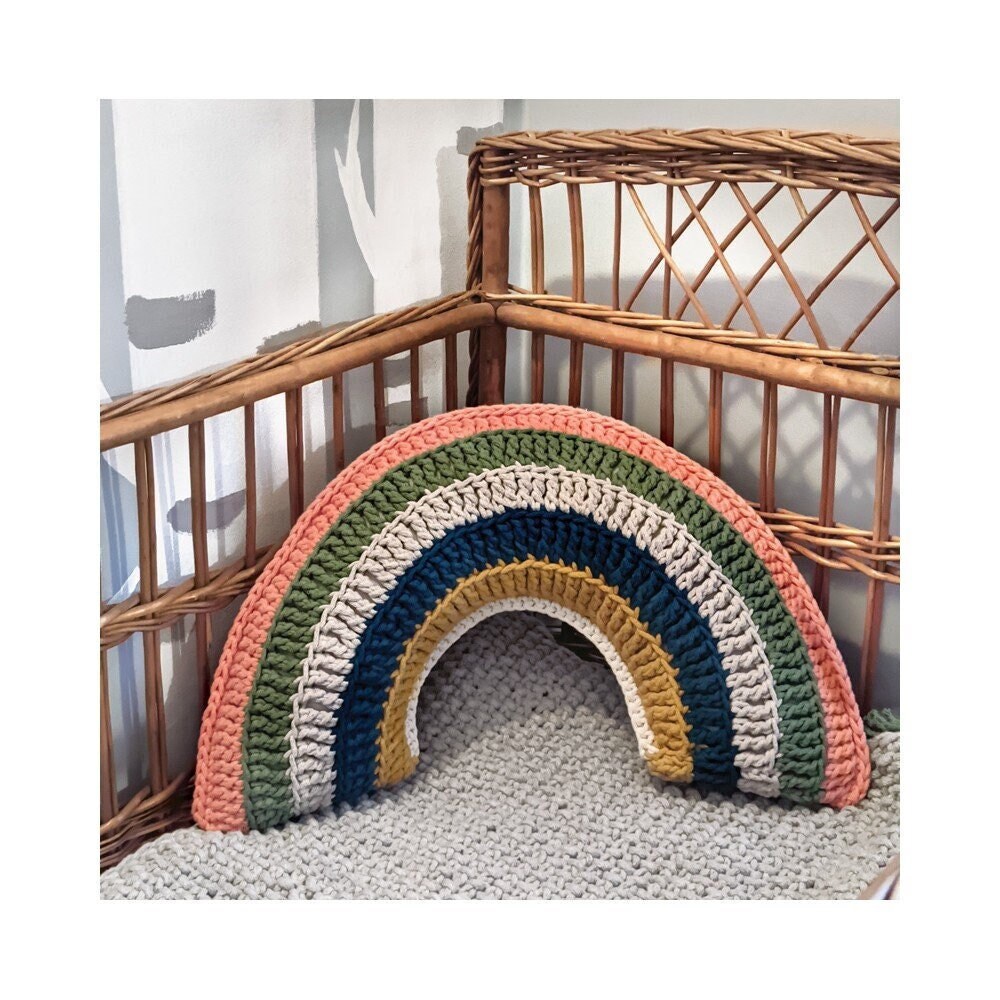 Decorative Rainbow Pillow for Children's Room Nursery Etsy Denmark