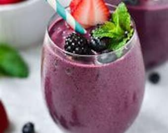 Healthy fruit immunity boosting mixed berry smoothie recipe