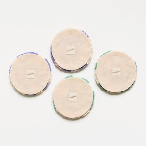 Punch Needle Coasters, Mug Rugs, Danish Pastel Coaster, Tufted Coasters, Pastel Punch Needle Coaster, Coffee Table Decor, Jewelry Display image 6