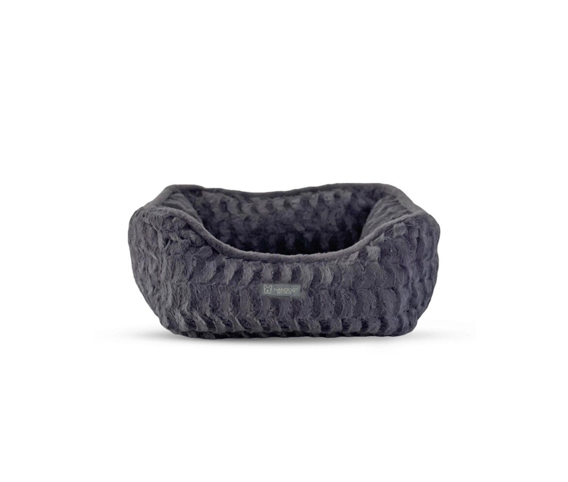 Wendbares Wolkenbett für Hund &amp; Katze Streifen Dunkelgrau Etsy