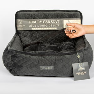 NANDOG Dog & Cat Car Seat SMALL (Dark Grey)