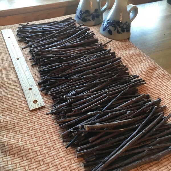 12 oz (approx. 100++ sticks!!) dried Organic Apple Tree chew sticks | Orchard Grown