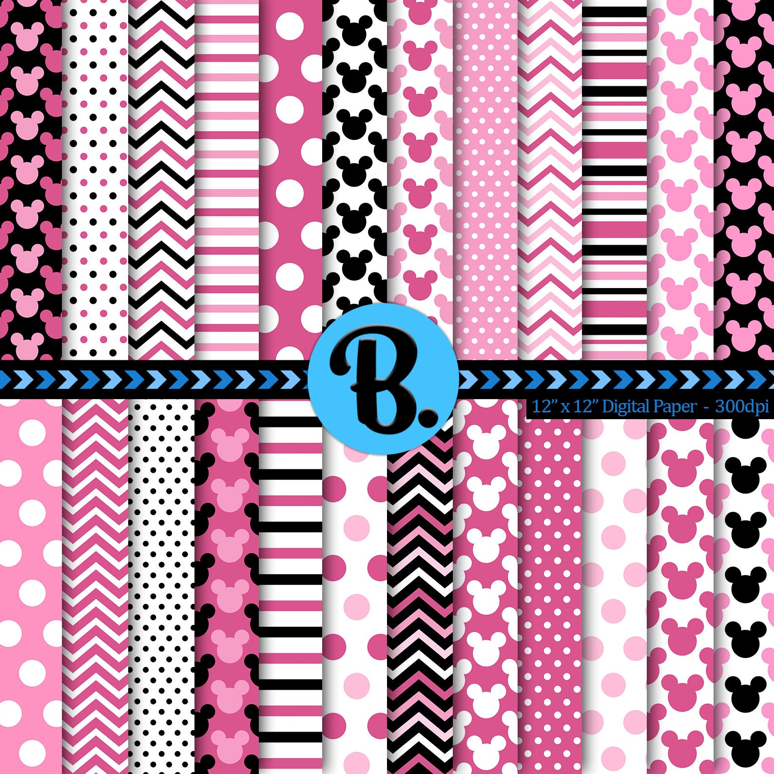 Words to describe minnie mouse picture