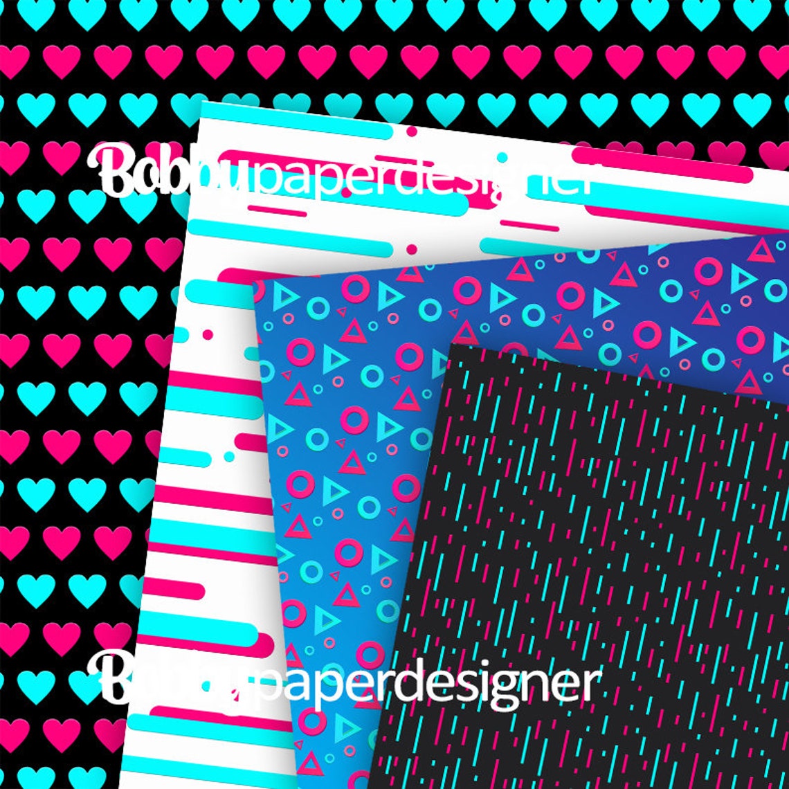 TikTok digital paper TikTok paper TikTok digital papers 29 Etsy