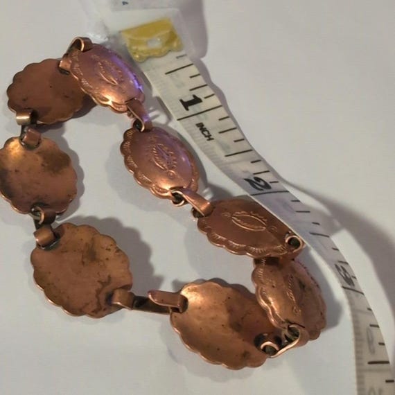 Vintage Solid Copper Western Native American Conc… - image 6