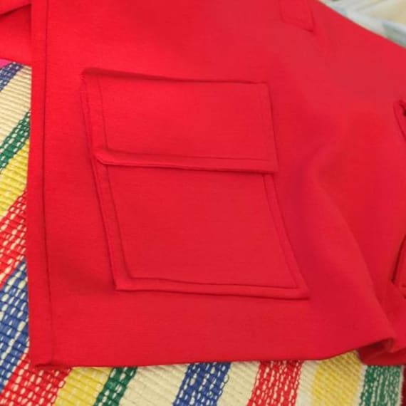 Vintage Red Angelli Mod Tunic top - image 6