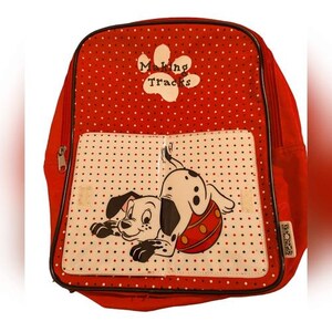Vintage Disney 102 Dalmation Mini  Cooler Backpack With Front Pocket And Pup Vintage Disney Kids Mini Backpack 102 Dalmatians Pink And  main image 4